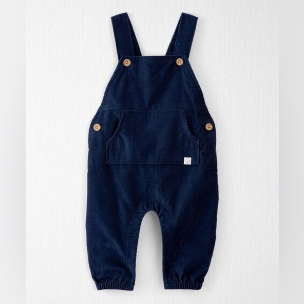 Little Planet by Carter’s Baby Organic Cotton Cozy-Lined Corduroy Overalls